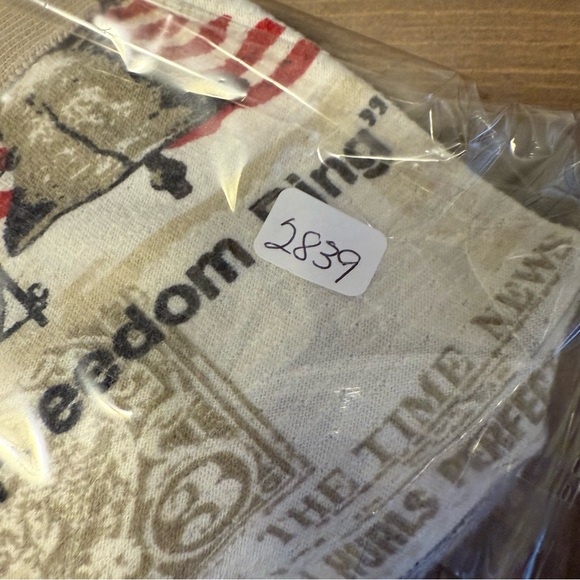 Patriotic Print Men's Polo Shirt Size Medium American Summer Collared - Picture 11 of 11